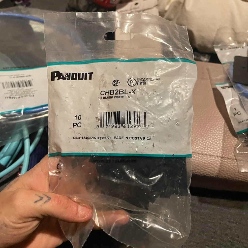 Black Blank Insert for Audio Equipment